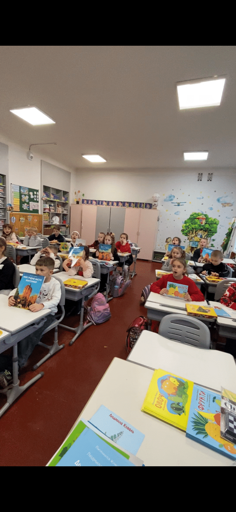 Людмила Коваль на зустрічах в ліцеї 20 міста Житомир